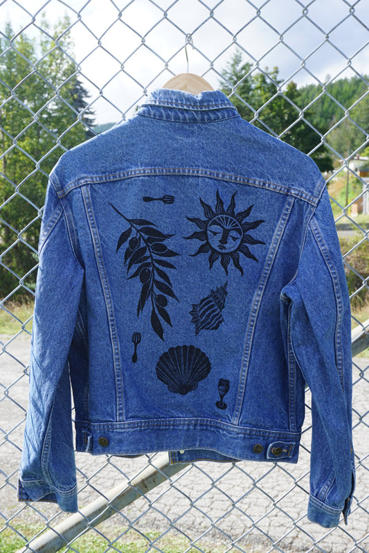 Printed Lee Jean Jacket