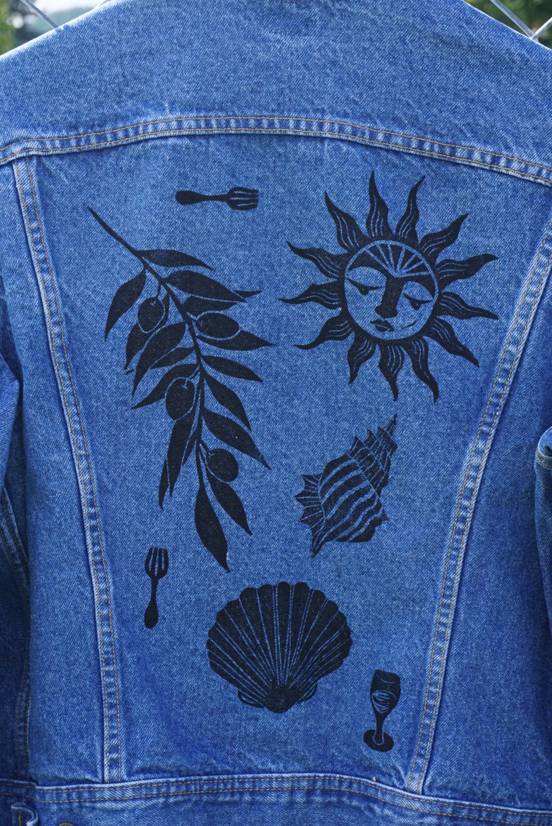 Printed Lee Jean Jacket