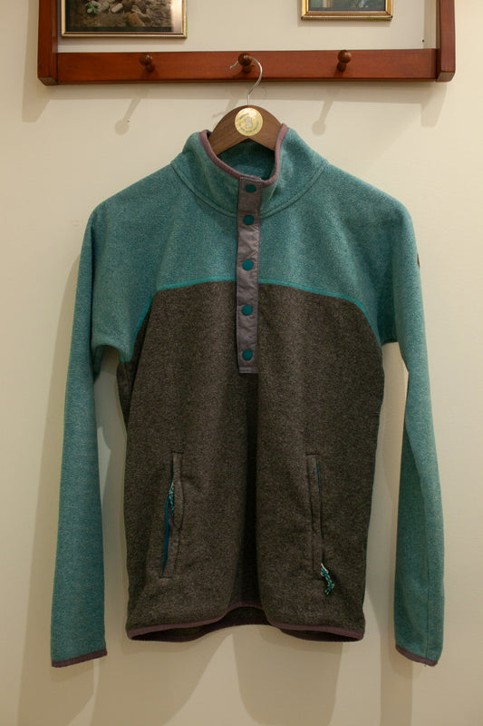 Teal and Grey Burton Fleece