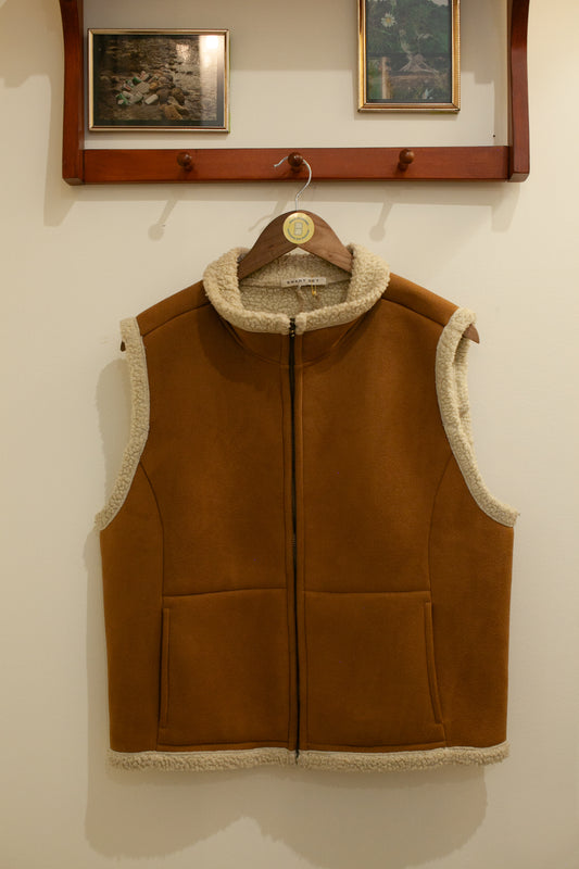 Brown Shearling Vest